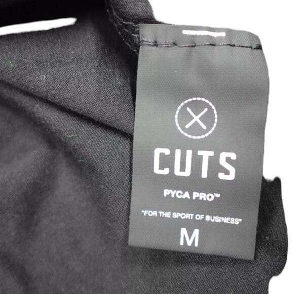NWT CUTS Elongated PYCA Pro Long Sleeve Black Henley-style Shirt. Medium - Picture 5 of 9